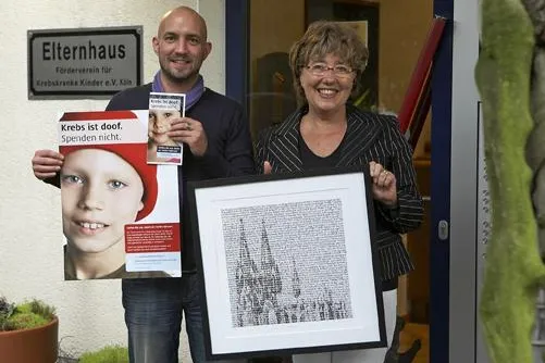 Krebs ist doof und Kunst kann helfen Bild: Krebs ist doof und Kunst kann helfen