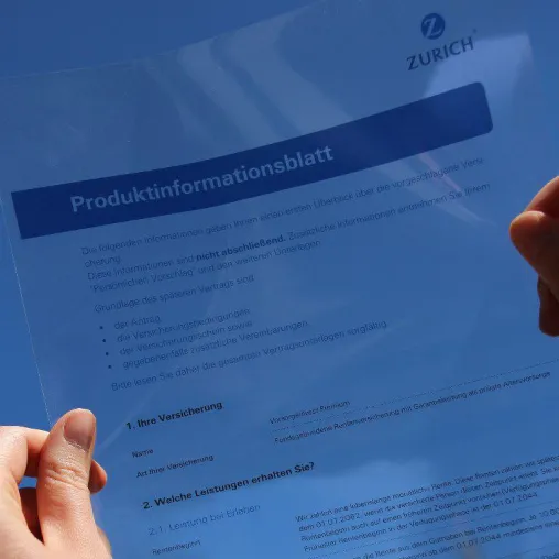 Bild: Mehr Transparenz: Zurich gestaltet Vertragsunterlagen für Altersvorsorgeprodukte neu