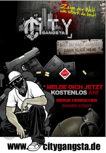Bild: Mit CityGangsta startet ein neues Browsergame, das nicht nur Spaß, sondern auch Geld bietet