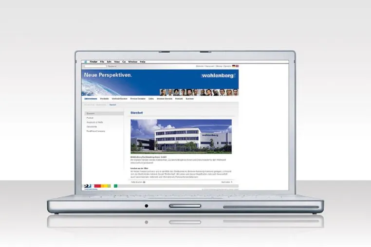 Bild: wendweb realisiert den internationalen Internet-Auftritt der Wohlenberg Buchbindesysteme GmbH