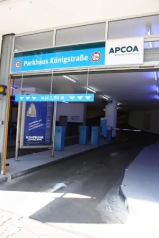 Bild: Kostenlose Reinigungs-Station im Parkhaus Königstraße