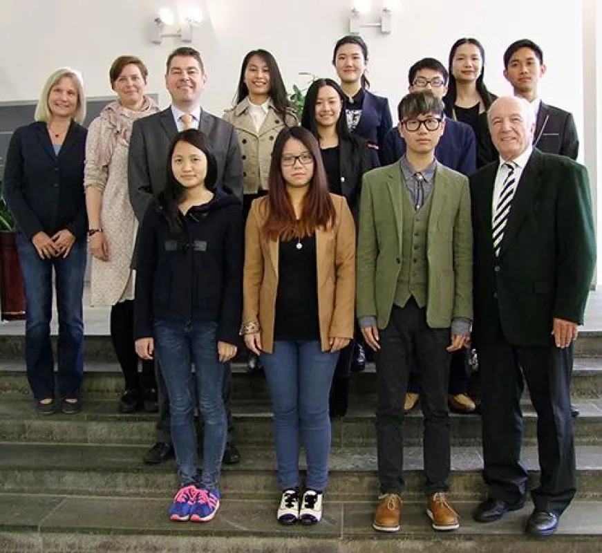 Chinesische Studierende auf Kurs Kiel