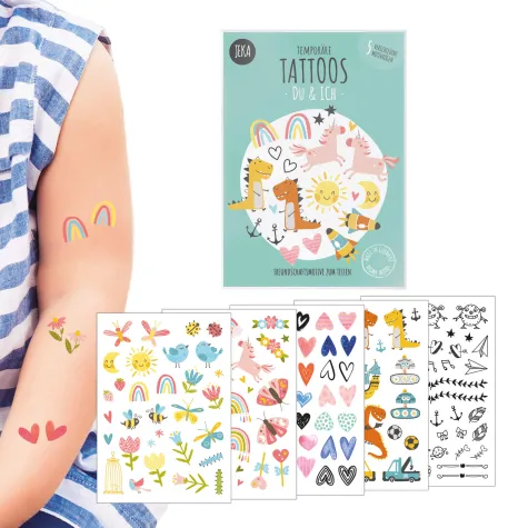 Start-Up JEKA aus Dresden mit neuen Kindertattoos „DU & ICH“ Bild: Start-Up JEKA aus Dresden mit neuen Kindertattoos „DU & ICH“