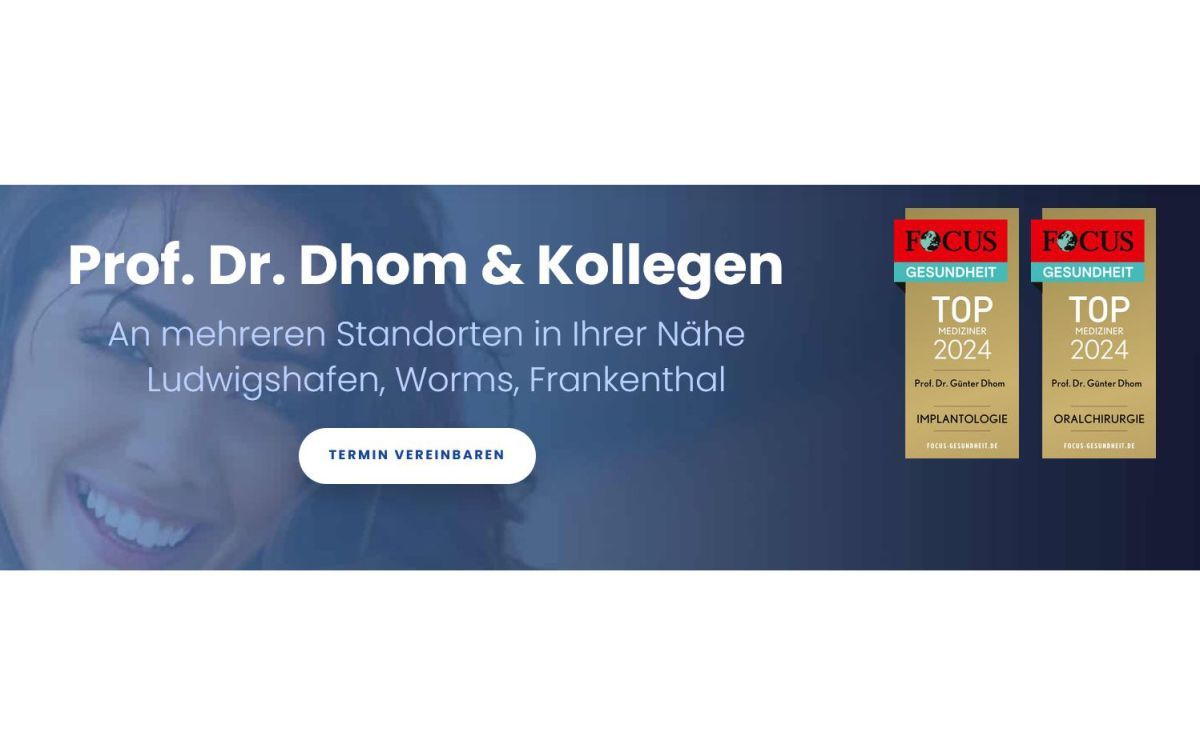 Auch 2024 gehört Prof. Dhom zu den TOP-Experten in der Implantologie ...