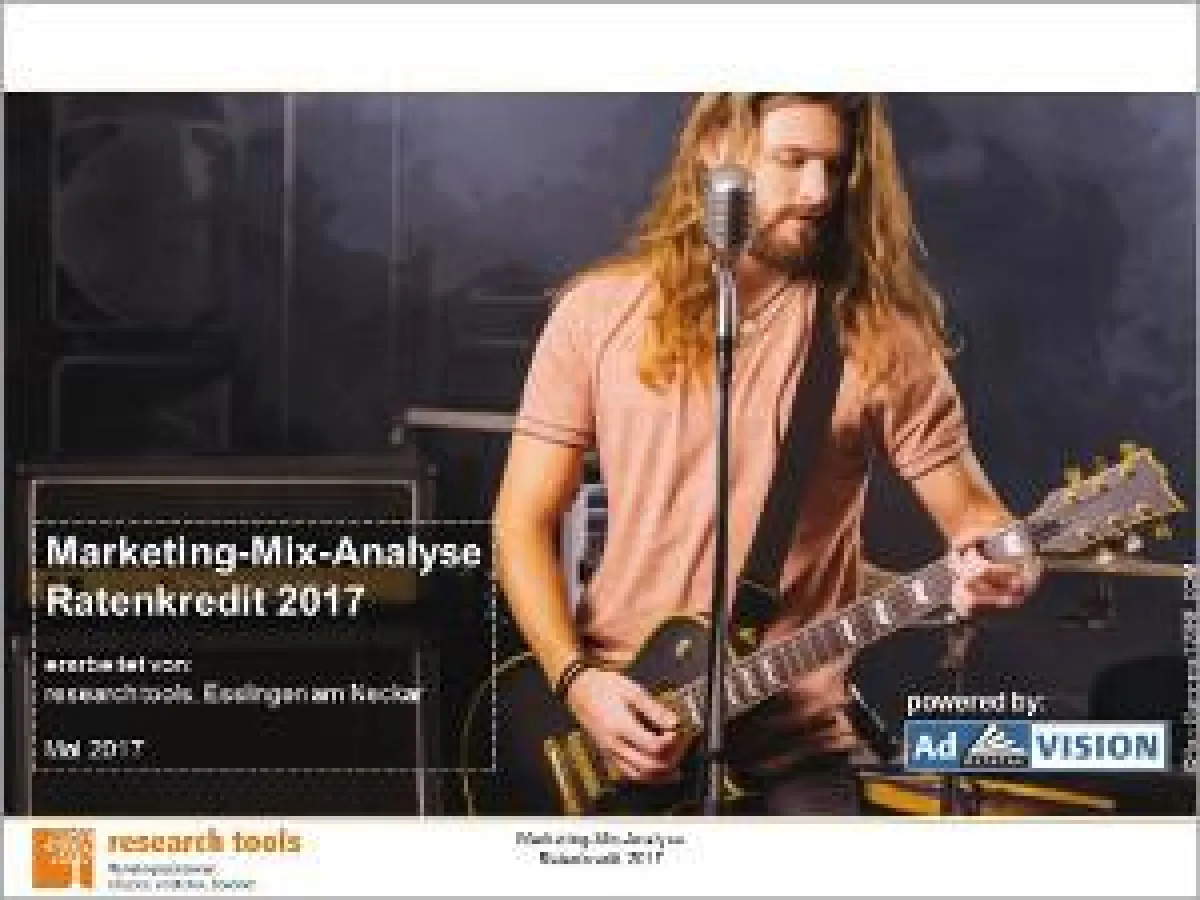 Marketing-Mix-Analyse Ratenkredit