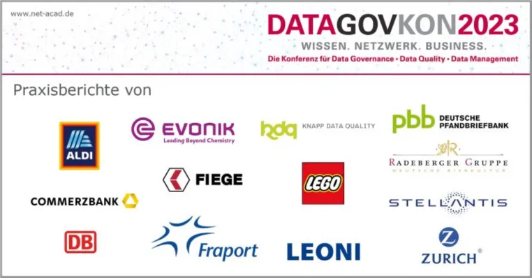 DATAGOVKON2023: Die Konferenz für DATA GOVERNANCE - DATA QUALITY - DATA MANAGEMENT Bild: DATAGOVKON2023: Die Konferenz für DATA GOVERNANCE - DATA QUALITY - DATA MANAGEMENT