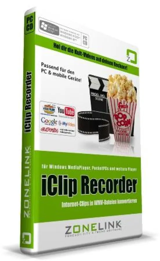Mit zoneLINK iClip Recorder Lieblingsvideos herunterladen