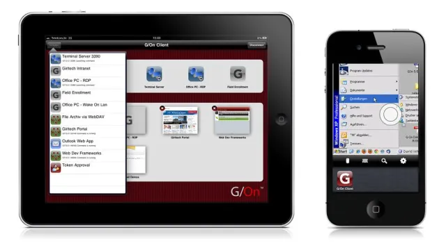 G/On 5.5: Mobiler Access für iPad und iPhone mit Sicherheit auf Enterprise-Niveau Bild: G/On 5.5: Mobiler Access für iPad und iPhone mit Sicherheit auf Enterprise-Niveau