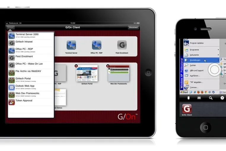 G/On 5.5: Mobiler Access für iPad und iPhone mit Sicherheit auf Enterprise-Niveau Bild: G/On 5.5: Mobiler Access für iPad und iPhone mit Sicherheit auf Enterprise-Niveau