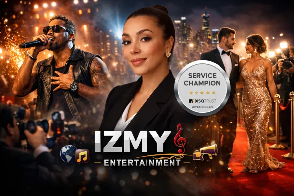 Bild: Weltstars und Promis einfach über IZMY Entertainment buchen! Anfrage kostenlos 