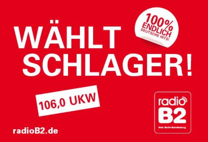Bild: Neue radio B2-Kampagne: „Wählt Schlager!“