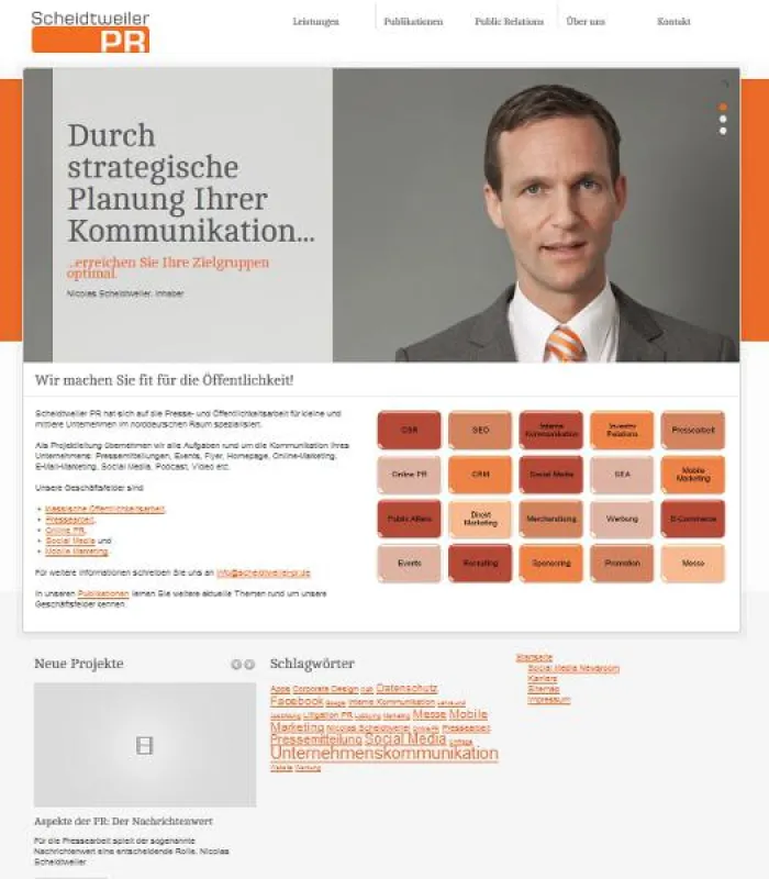 Die neue Homepage