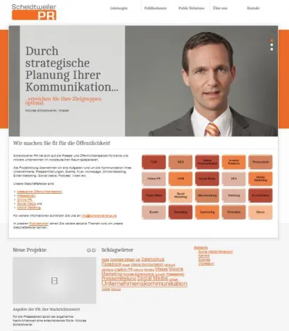 Bild: Website in neuem Gewand