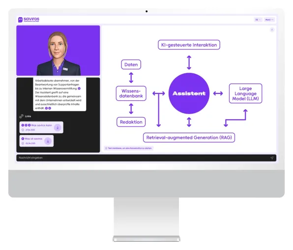 Jetzt mit Infografiken: Personalisierte KI-Assistenten von saviros sorgen für optimale Nutzerführung Bild: Jetzt mit Infografiken: Personalisierte KI-Assistenten von saviros sorgen für optimale Nutzerführung