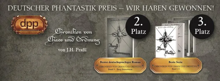 Österreichisches Autoren-Duo holt 2. Platz beim Deutschen Phantastik Preis 2016 Bild: Österreichisches Autoren-Duo holt 2. Platz beim Deutschen Phantastik Preis 2016