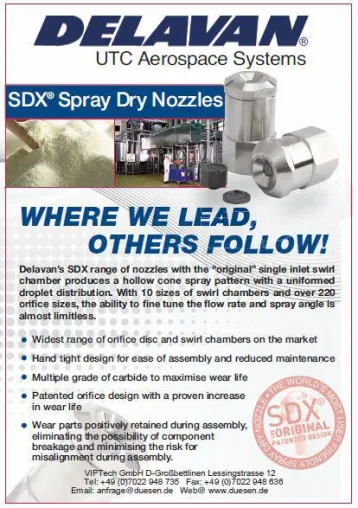 Bild: Delavan-Düsen Spray Technologies auf der POWTECH 2017 in Nürnberg: Düsen-Technik seit 1935"