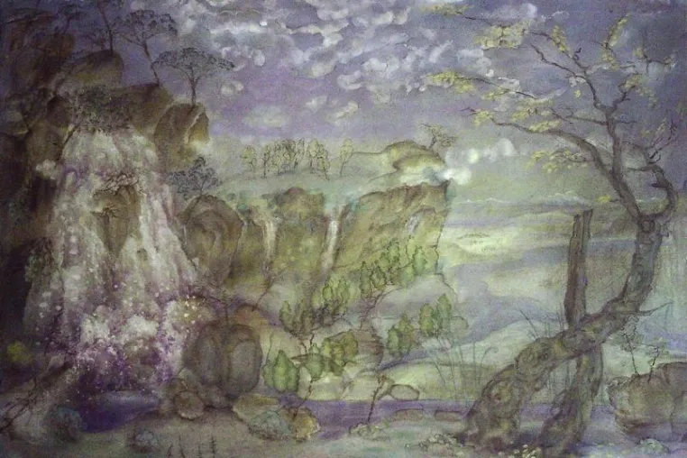 Henrik Wolff "Landschaft und Wolken" bei Markus Winter Bild: Henrik Wolff "Landschaft und Wolken" bei Markus Winter