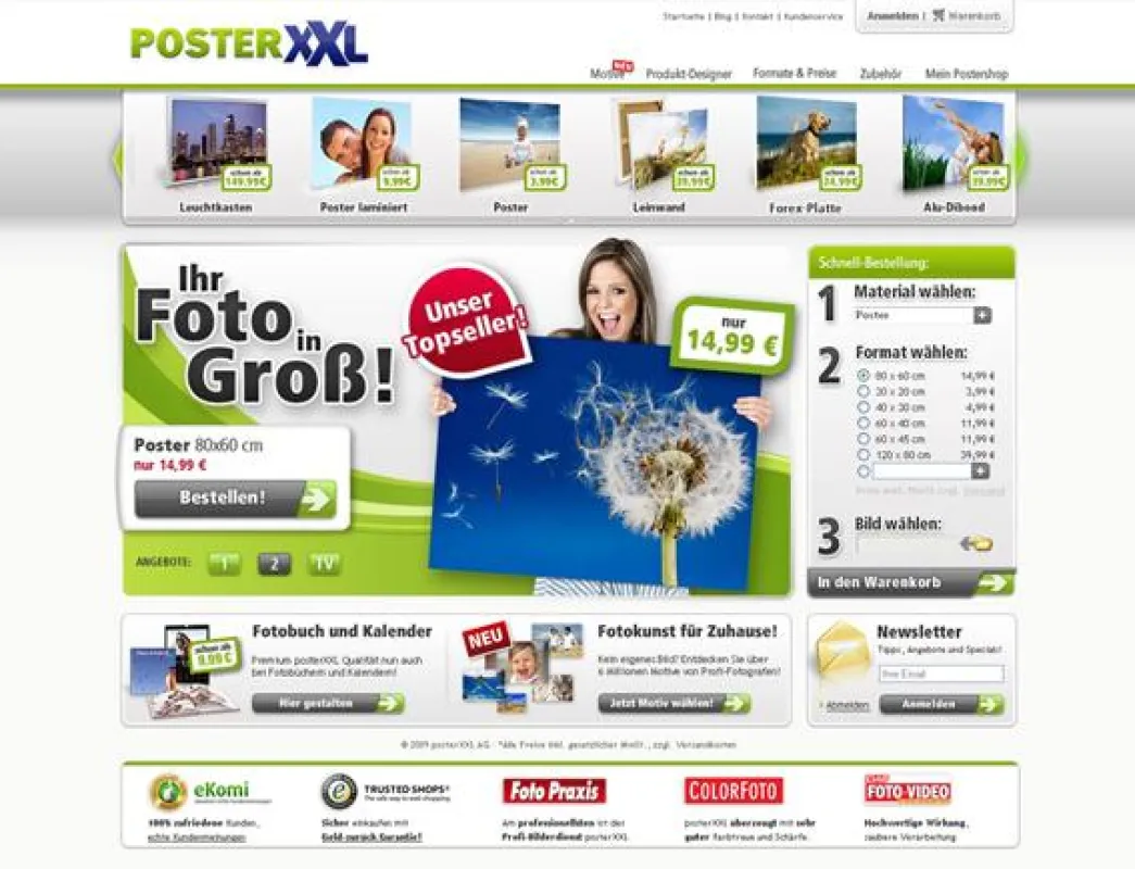 posterXXL stellt Kunden in den Mittelpunkt