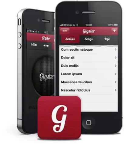 Apps für Musiker – mit GIGSTER Setlisten über das iPhone erstellen Bild: Apps für Musiker – mit GIGSTER Setlisten über das iPhone erstellen