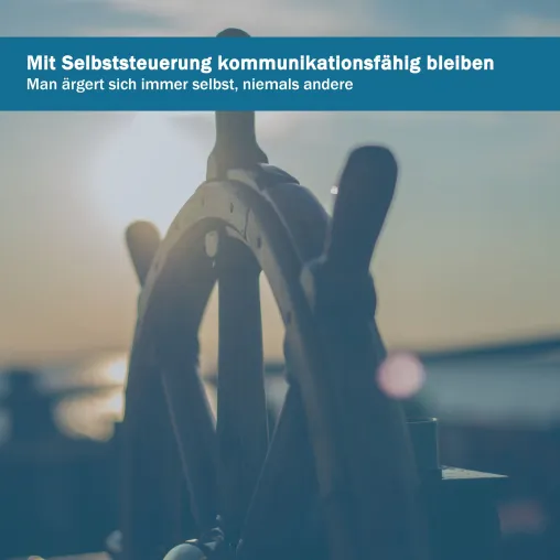 Bild: Selbst am Steuer – Selbststeuerung für eine hohe Kommunikationsfähigkeit