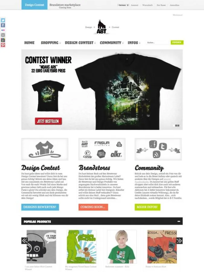 Die neue Startseite von A better tomorrow