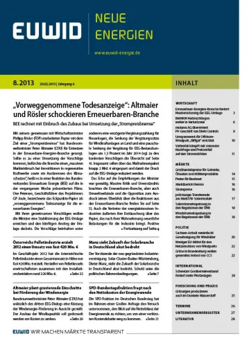 Bild: Altmaiers Billion-Euro-Rechnung führt zu neuer Irritation in der Erneuerbaren-Branche