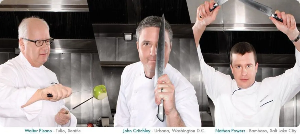 Kimptons Chefköche: Walter Pisano, Nathan Powers und John Critchley