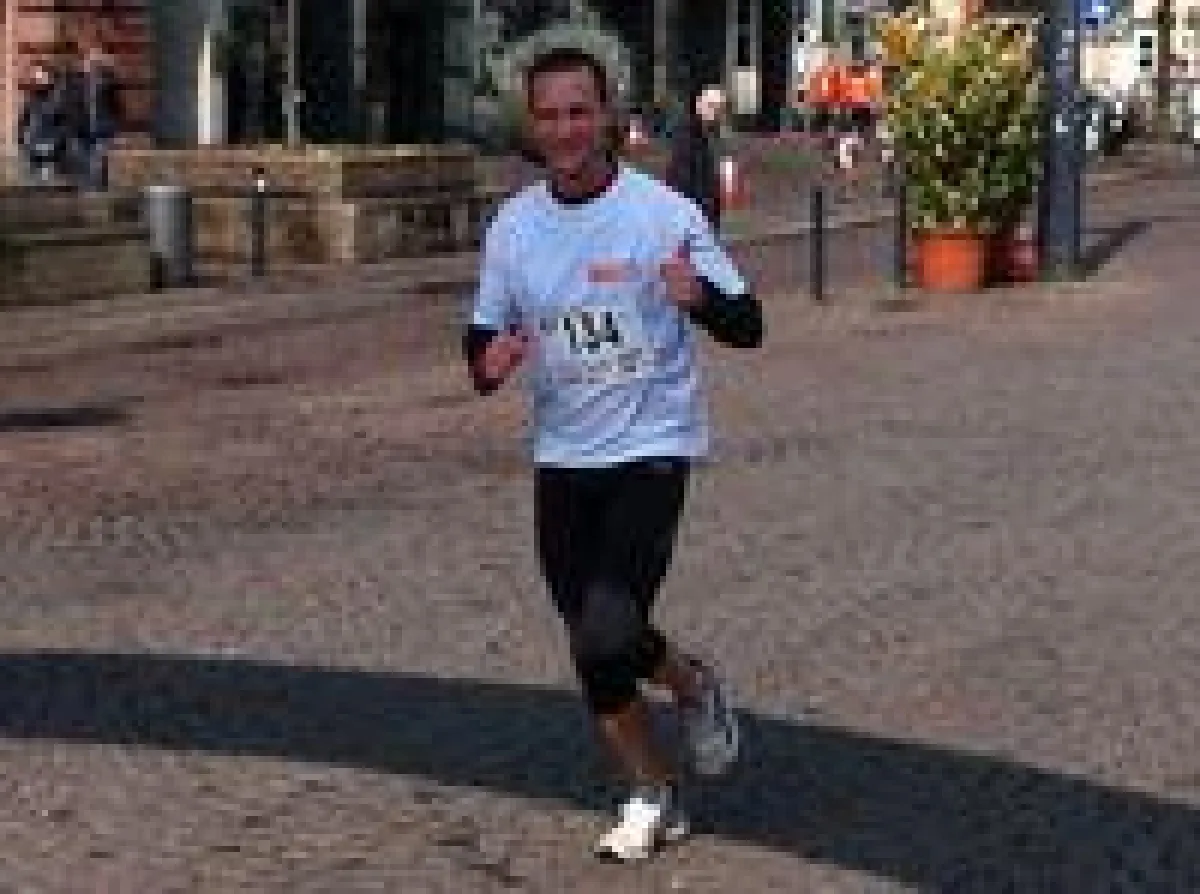 Inhaber Nicolas Scheidtweiler beim Lauf