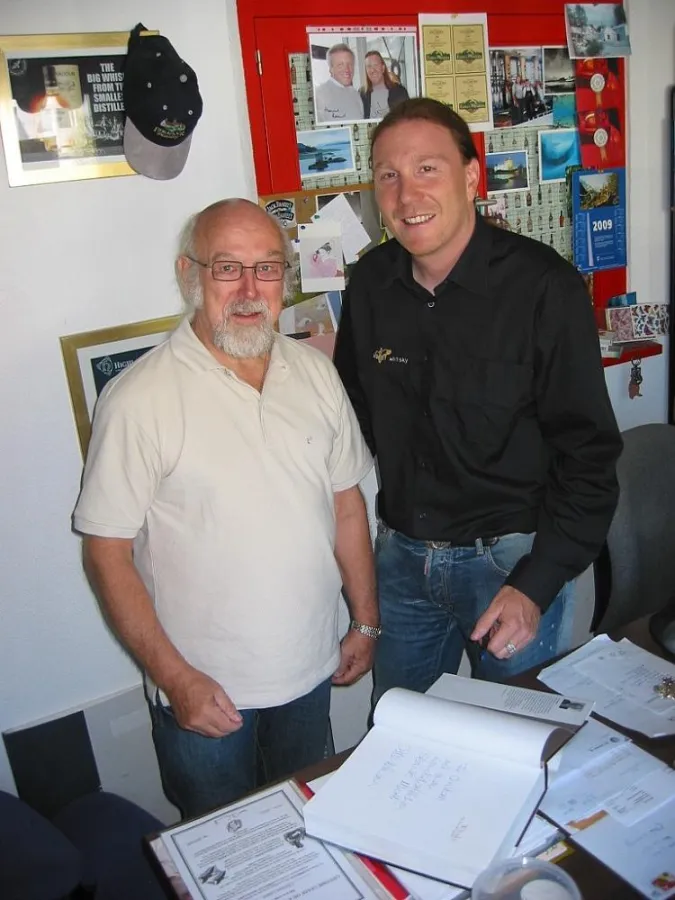 Peter Hofmann mit Christian Lauper, World of Whisky