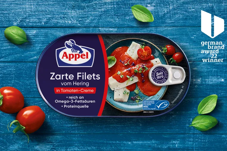 Bild: HAJOK Design wird für den Appel Markenrelaunch mit dem German Brand Award ausgezeichnet
