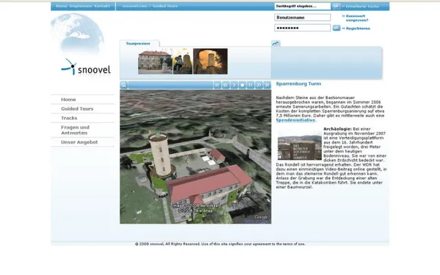 Bild: Portal verknüpft Google Earth-Daten und Webinhalte