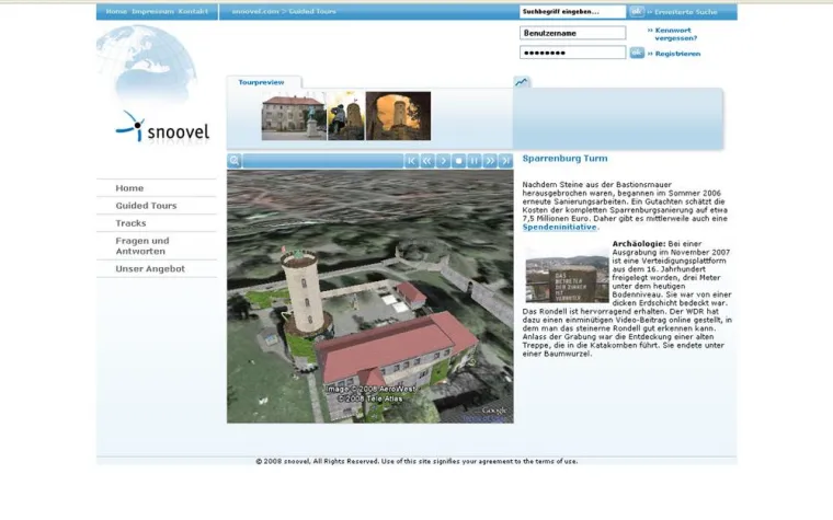 Bild: Portal verknüpft Google Earth-Daten und Webinhalte