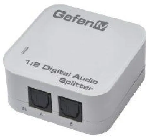 Bild: Digital Audio Splitter verteilt digitale Audiosignale aus einer Quelle auf zwei separate Empfänger
