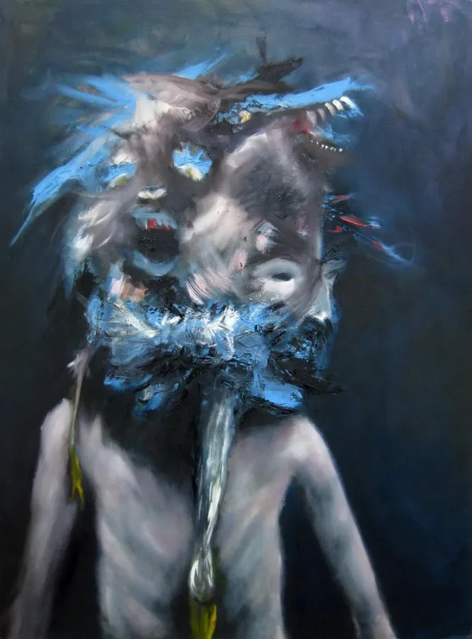 Emeli Theander, Growing Mad, 2009, Öl auf Leinwand, 120 x 90 cm