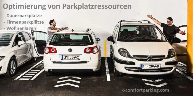 Bild: Neues Parksystem optimiert die Platzressourcen für Firmenparkplätze erheblich