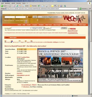 Bild: Bands&Friends 2007 - Die Adlerwerke sind rockbar