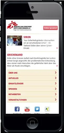 Bild: Mobile Website für Ärzte ohne Grenzen gelauncht