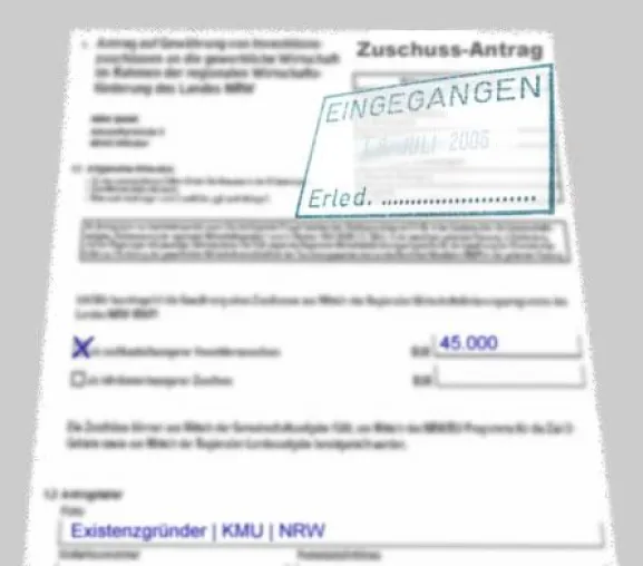 Bild: Aktuelles Wirtschaftsförderungsprogramm für KMU du Existenzgründungen in NRW