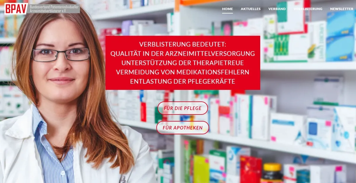 Foto: Startseite blisterverband.de