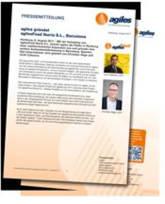 Bild: agiles gründet agilesFood Iberia S.L., Barcelona