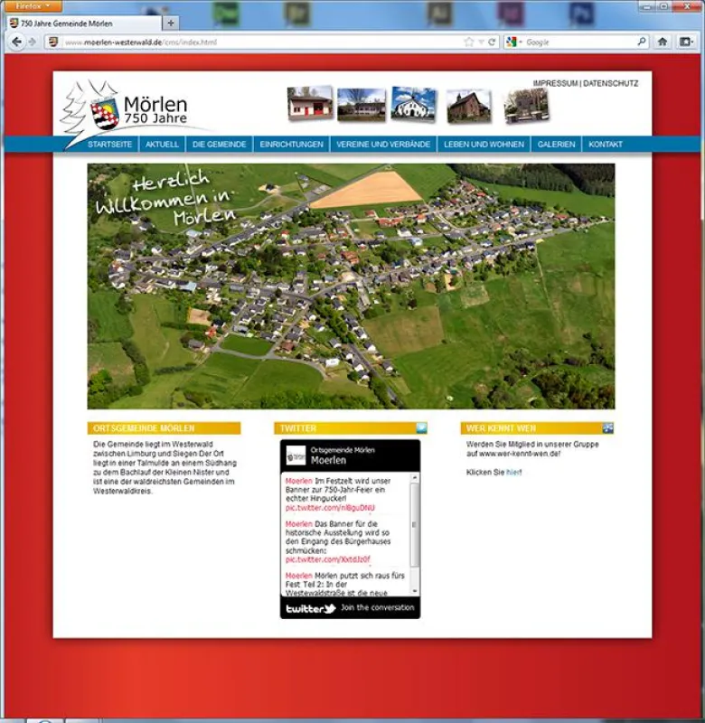 Homepage der Gemeinde Mörlen im Westerwald