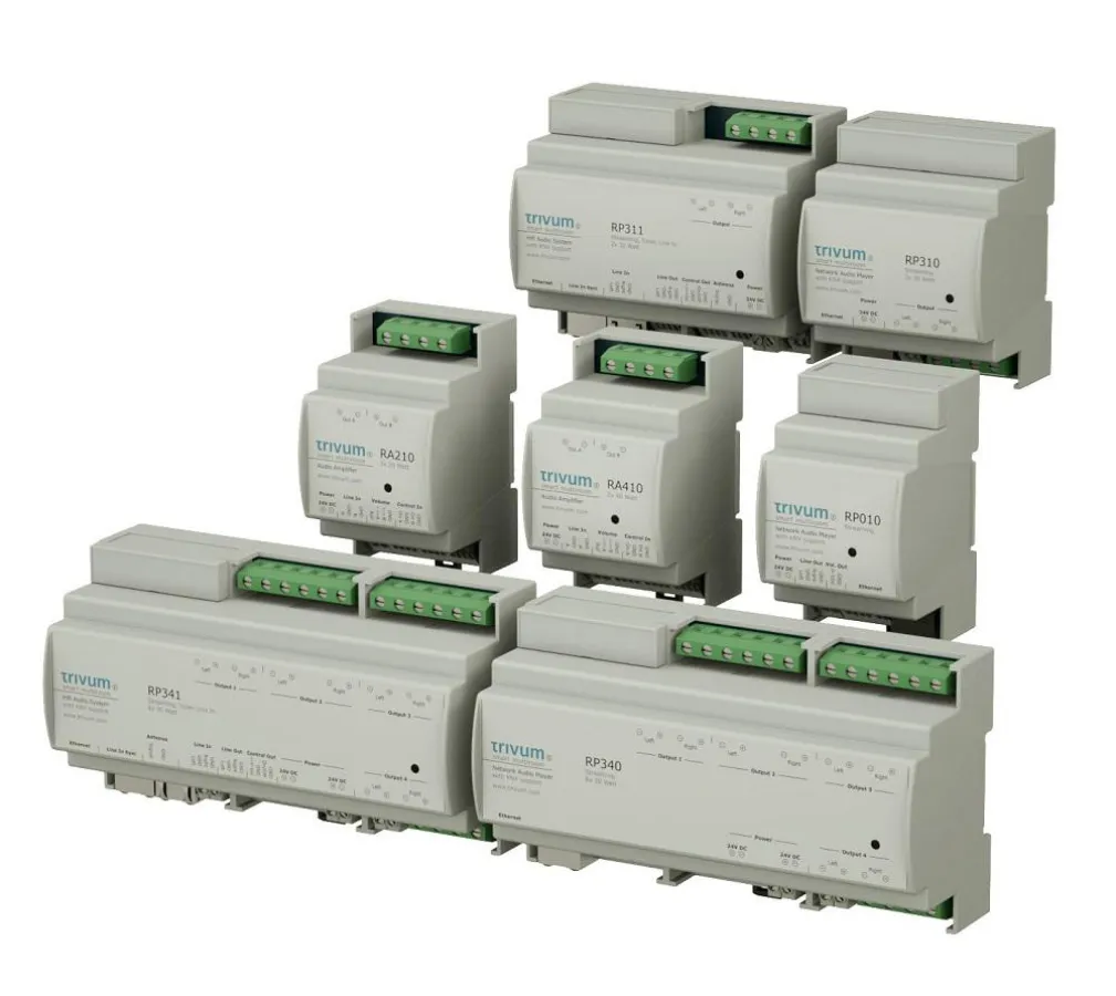 Multiroom unsichtbar in das Gebäude integrieren - mit der REG Reihe von trivum
