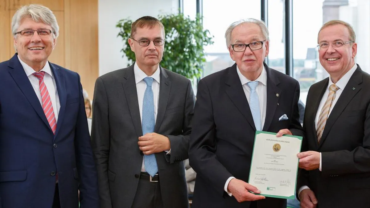 Von links: Norbert Kerkhoff, Dr. Karl-Friedrich Walter, Franz-Josef Kukuk, Reinhard Schlottbom.