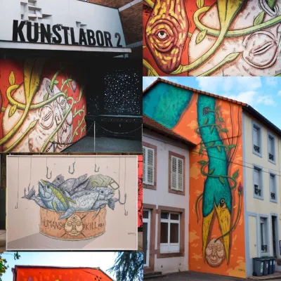 Bild: Flower Power Live-Painting mit Luca Ledda x KUNSTLABOR 2