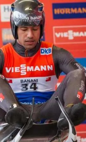 Bild: Bruno Banani: bester Rennrodler von ganz Tonga