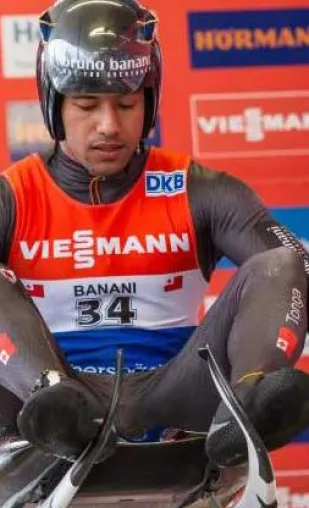 Bild: Bruno Banani: bester Rennrodler von ganz Tonga
