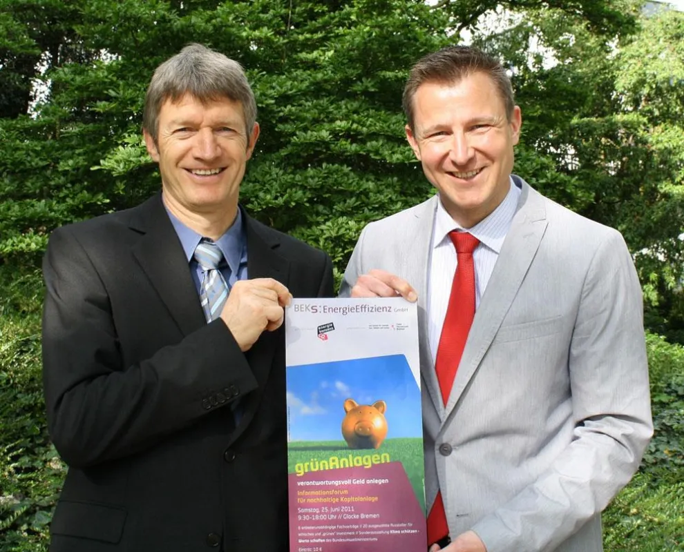 Forum grünAnlagen: Bernd Langer (li.) und Michael Pelzl