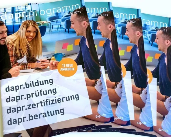 dapr.programm 2020/2021 mit zwölf neuen Angeboten erschienen Bild: dapr.programm 2020/2021 mit zwölf neuen Angeboten erschienen