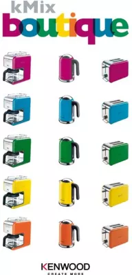 Bild: Kenwood Neuheiten zur Ambiente 2011 – Design-Farbtupfer für die Küche