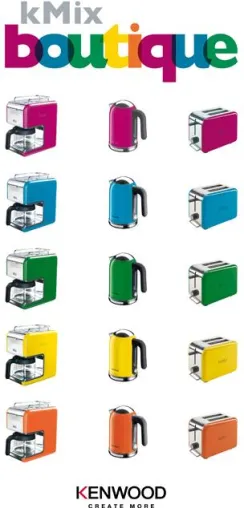 Bild: Kenwood Neuheiten zur Ambiente 2011 – Design-Farbtupfer für die Küche